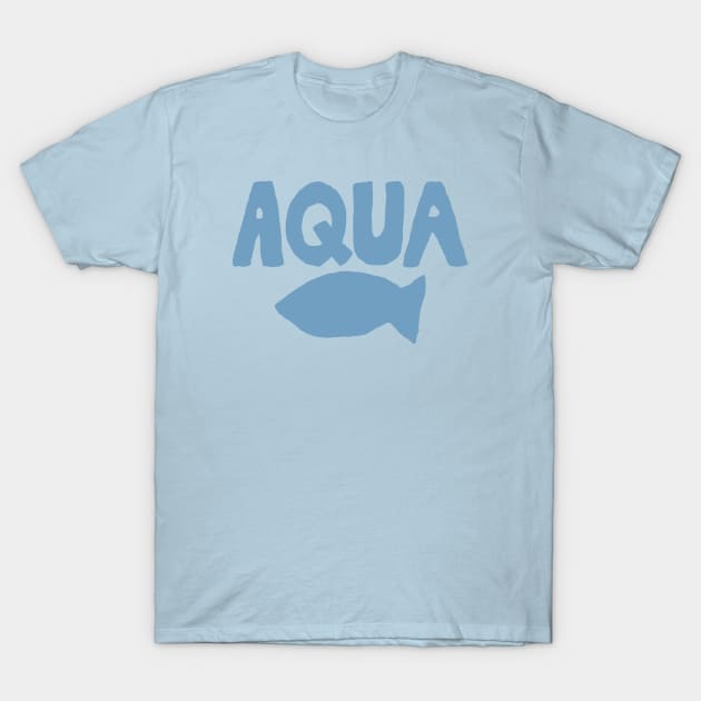 Oshi no Ko Anime Aqua Hoshino Blue T Shirt Design featured with Simple Fish Graphic T-Shirt by Animangapoi